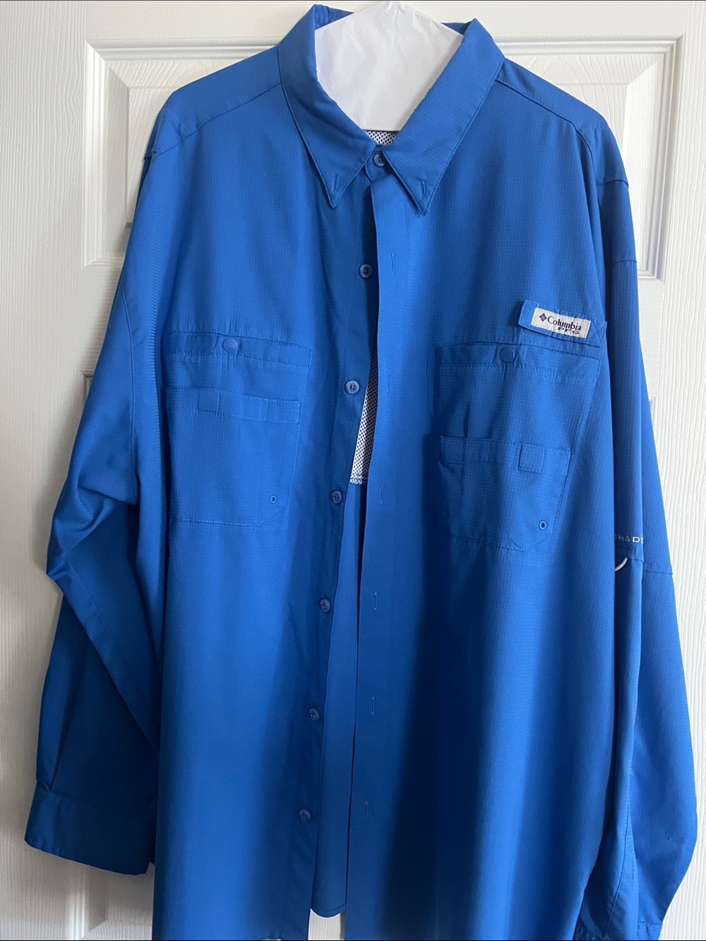 Columbia Men's Royal Blue Long-Sleeve Button-Down Shirt